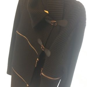 KERISMA black sweater/jacket with gold accents